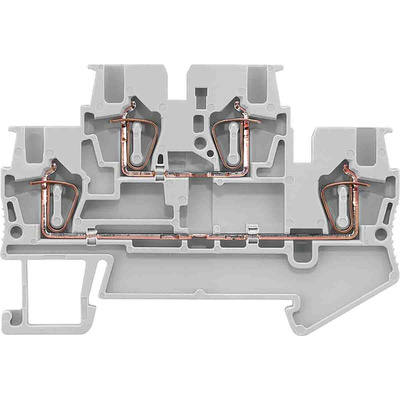 Siemens 8WH Series Grey DIN Rail Terminal Block, 0.14 → 1.5mm²