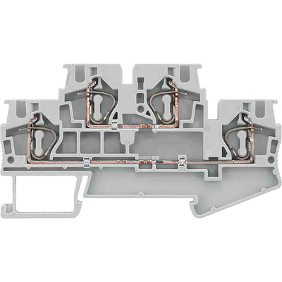Siemens 8WH Series Grey DIN Rail Terminal Block, 0.5 → 4mm²