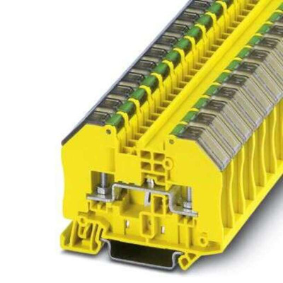 Phoenix Contact RTO 3-PE-TC Series DIN Rail Terminal Block, 0.1 → 2.5mm², Bolt Termination