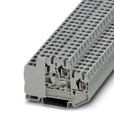 Phoenix Contact STTB 2.5-PT100 MD Series Grey Double Level Terminal Block, 0.08 → 4mm²