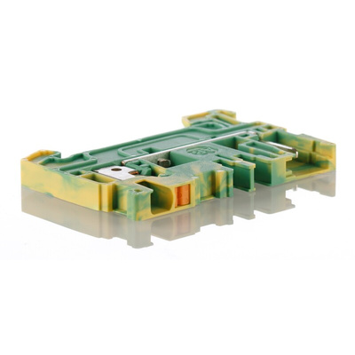 Rockwell Automation 1492-P Series Green/Yellow Feed Through Terminal Block