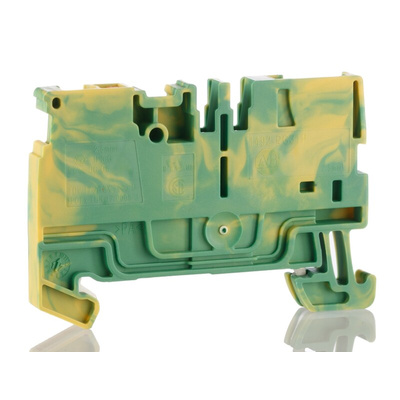 Rockwell Automation 1492-P Series Green/Yellow Feed Through Terminal Block