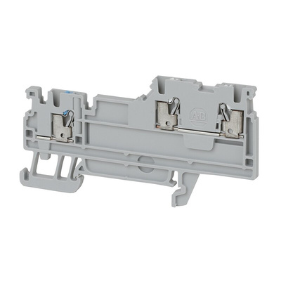 Rockwell Automation 1492-P Series Grey DIN Rail Terminal Block
