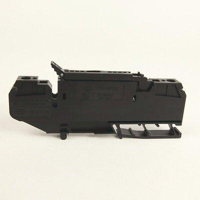 Rockwell Automation 1492-R Series Black DIN Rail Terminal Block, Spring Clamp Termination