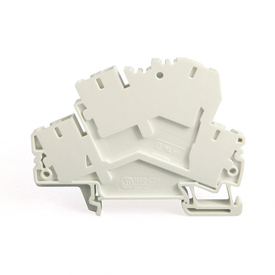 Rockwell Automation 1492 Series White DIN Rail Terminal Block, 4mm², Spring Clamp Termination