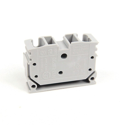 Rockwell Automation 1492 Series Grey DIN Rail Terminal Block, 2.5mm², Feed Through Termination