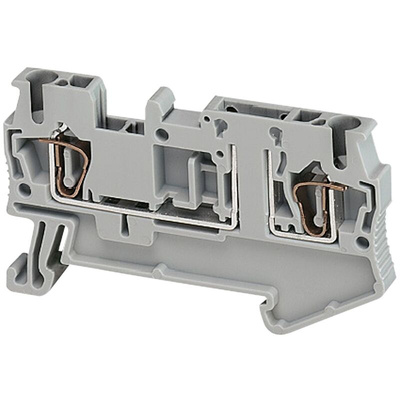 Schneider Electric TRR Series Grey Disconnect Terminal Block, 4mm², Spring Termination