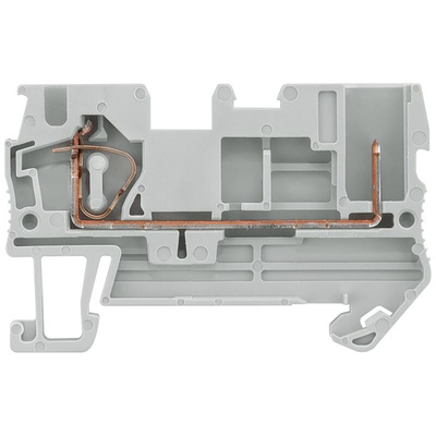 Siemens 8WH5100 Series Grey DIN Rail Terminal Block, 4mm², Spring Termination