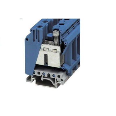 Phoenix Contact UK 35 BU Series Blue Feed Through Terminal Block, 0.75mm², Screw Termination