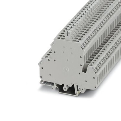 Phoenix Contact UKK 5-T Series Grey Disconnect Terminal Block, 4mm², 1-Level, Screw Termination