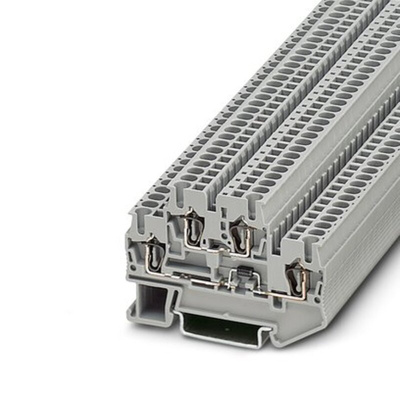 Phoenix Contact STTB 2.5-DIO/UL-UR Series Grey Component Terminal Block, 2.5mm², 2-Level, Spring Cage Termination