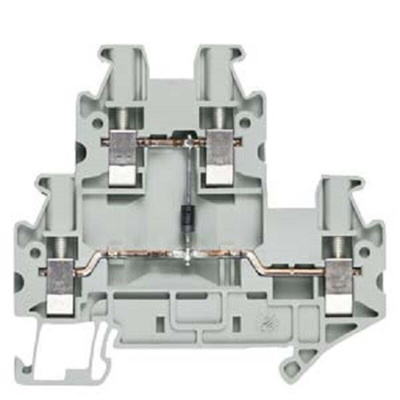 Siemens 8WH Series Grey Din Rail Terminal, 2.5mm², 2-Level, Screw Termination, CSA