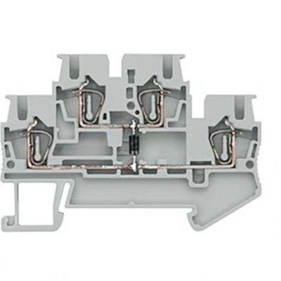 Siemens 8WH Series Grey Din Rail Terminal, 2.5mm², 2-Level, Spring Termination, CSA