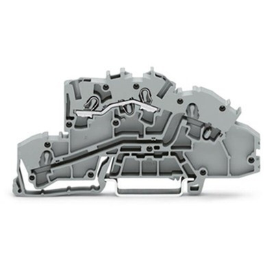 Wago TOPJOB S Series Grey Multi Level Terminal Block, 2.5mm², 3-Level, Push In Termination