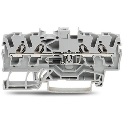 Wago TOPJOB S Series Grey Component Terminal Block, 2.5mm², 1-Level, Push In Termination