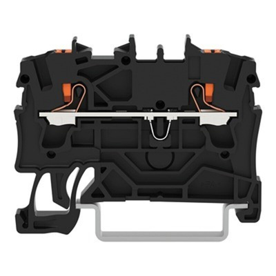 Wago TOPJOB S Series Black DIN Rail Terminal Block, 2.5mm², 1-Level, Push In Termination, ATEX, CSA, IECEx