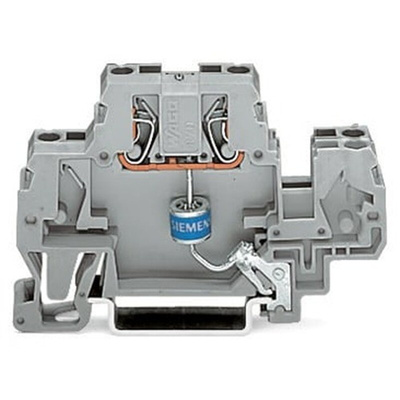 Wago 870 Series Grey Terminal Block, 2.5mm², 2-Level, Cage Clamp Termination