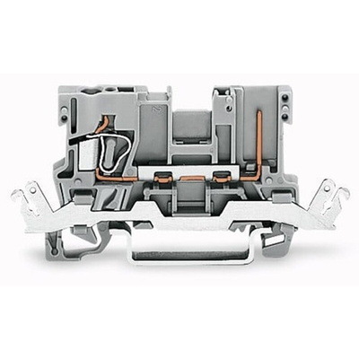 Wago 769 Series Grey Carrier Terminal Block, 4mm², 1-Level, Cage Clamp Termination, CSA