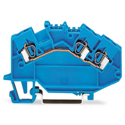 Wago 780 Series Blue Terminal Block, 2.5mm², 1-Level, Cage Clamp Termination, CSA