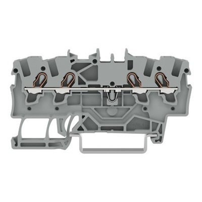 Wago 22 (TOPJOB S) Series Grey Terminal Block, 1.5mm², 1-Level, Push In Spring Termination, ATEX, EAC Ex, Ex, IECEx