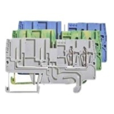 Wieland WKFN Series Blue DIN Rail Terminal Block, Single-Level, Clamp Termination