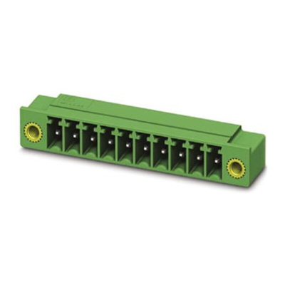 Phoenix Contact UMSTBVK 2.5/ 8-GF-5.08 Series Green DIN Rail Terminal Block, Screw Termination
