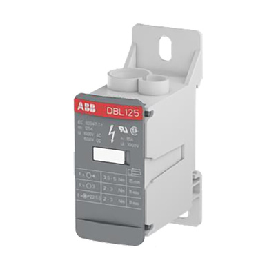 Entrelec Distribution Block, 8 Way, 10 → 35 (End 1) mm², 2.5 → 16 (End 2) mm², 6 → 16 (End 1) mm²,