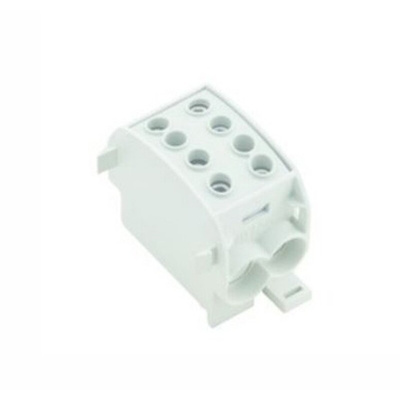 Weidmuller Distribution Block, 2 Way, 50 mm², 70 mm², 300A, 1 kV ac/dc, 600 V, Grey