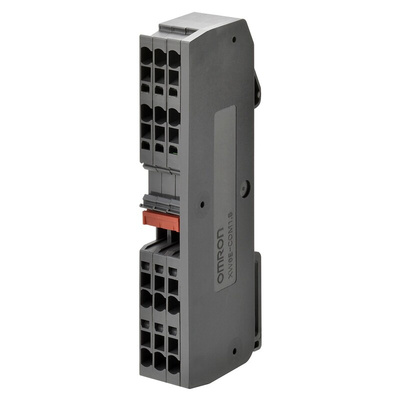 Omron XW6T Series Red DIN Rail Terminal Block, 0.08 → 1.5mm², Screw Termination
