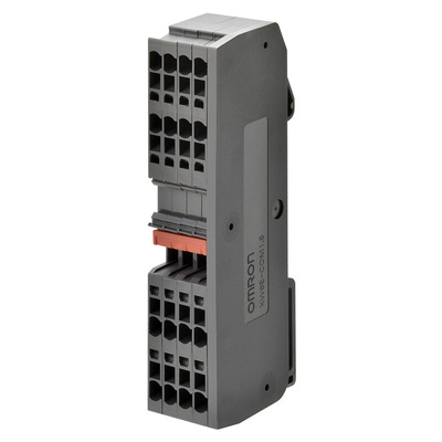 Omron XW6T Series Red DIN Rail Terminal Block, 0.14 → 2.5mm², Screw Termination