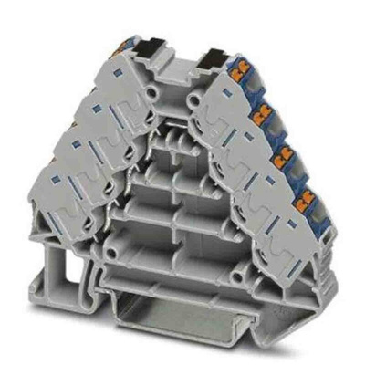 Phoenix Contact Distribution Block, 16 Way, 2.5mm², 17.5A, 250 V, Grey