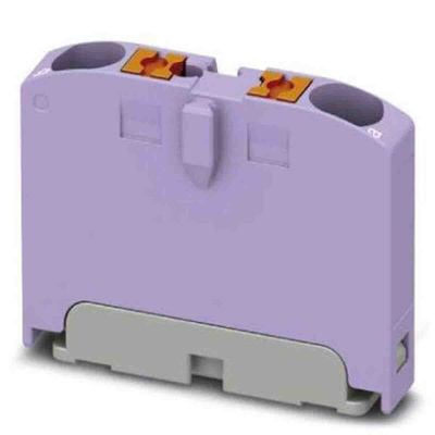 Phoenix Contact Distribution Block, 2 Way, 4mm², 24A, 690 V, Violet