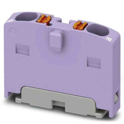Phoenix Contact Distribution Block, 2 Way, 2.5mm², 17.5A, 450 V, Violet