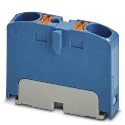 Phoenix Contact Distribution Block, 2 Way, 6mm², 32A, 450 V, Blue
