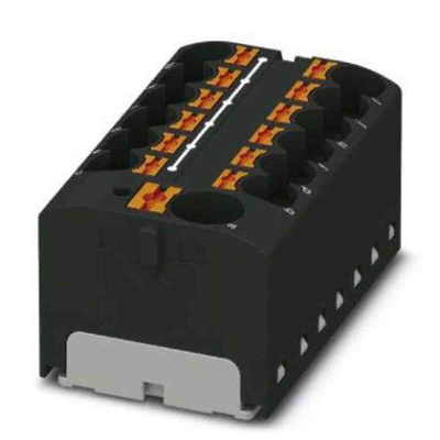 Phoenix Contact Distribution Block, 13 Way, 6mm², 32A, 450 V, Black