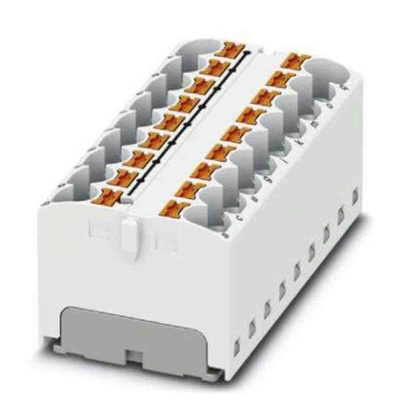 Phoenix Contact Distribution Block, 18 Way, 6mm², 32A, 450 V, White