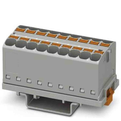 Phoenix Contact Distribution Block, 18 Way, 0.2 → 6mm², 32A, 800 V, Grey