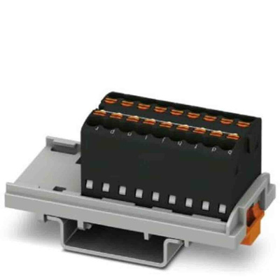 Phoenix Contact Distribution Block, 18 Way, 2.5mm², 17.5A, 500 V, Black