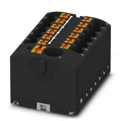 Phoenix Contact Distribution Block, 13 Way, 4mm², 24A, 450 V, Black