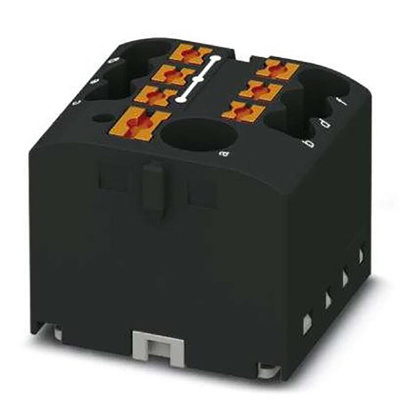 Phoenix Contact Distribution Block, 7 Way, 4mm², 24A, 450 V, Black