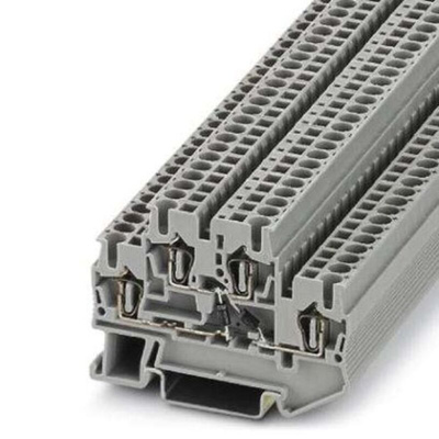 Phoenix Contact STTB 2.5-2DIO/UL-O/UR-O Series Grey Component Terminal Block, 0.08 → 4mm²