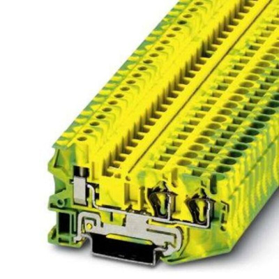 Phoenix Contact STU 4-TWIN-PE Series Earth Terminal Block, 0.08 → 6mm²