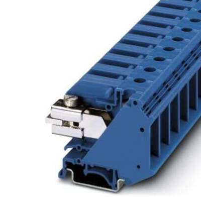 Phoenix Contact UTN 35 Series Blue Disconnect Terminal Block, 35mm², Hybrid Termination