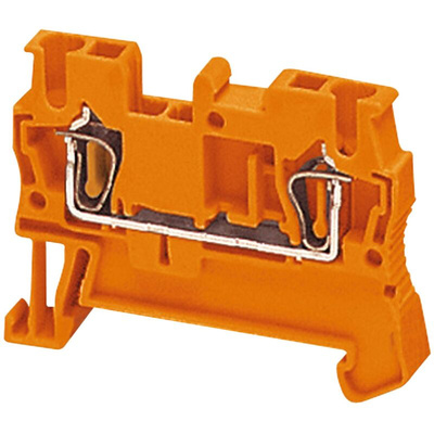 Schneider Electric TRR Series Orange Feed Through Terminal Block, 2.5mm², Spring Termination, ATEX