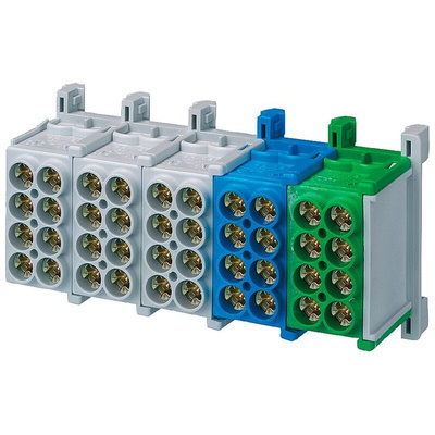 Siemens Distribution Block, Blue, Grey, Yellow