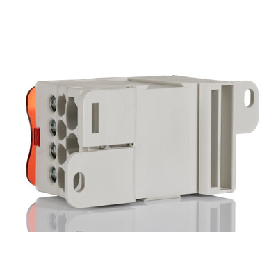 RS PRO Distribution Block, 11 Way, 250A, White