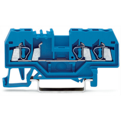 Wago 280 Series Blue Feed Through Terminal Block, 2.5mm², Single-Level, Cage Clamp Termination, ATEX, IECEx