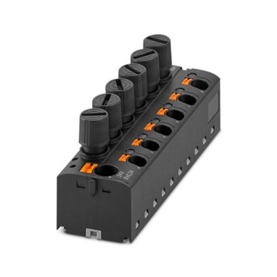 Phoenix Contact Distribution Block, 4 → 16mm², Black