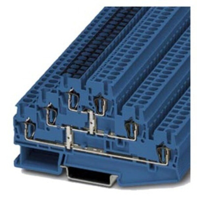 Siemens 8WH Series Blue Din Rail Terminal, 2.5mm², 3-Level, Spring Termination, CSA