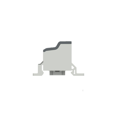 Distribution Block, 7 Way, 1.5 → 25mm², 85A, 1 kV, Black, Grey